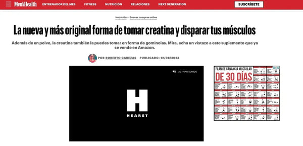 ¡Salimos en la revista Men'sHealth!