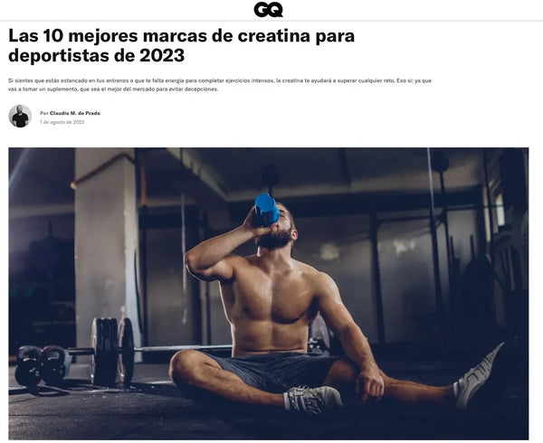 ¡Elegida entre las mejores marcas de creatina por la revista GQ!
