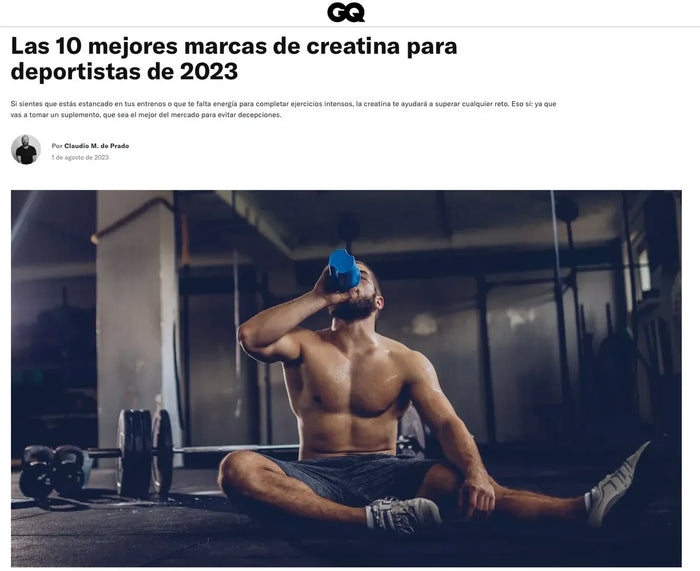 ¡Elegida entre las mejores marcas de creatina por la revista GQ!