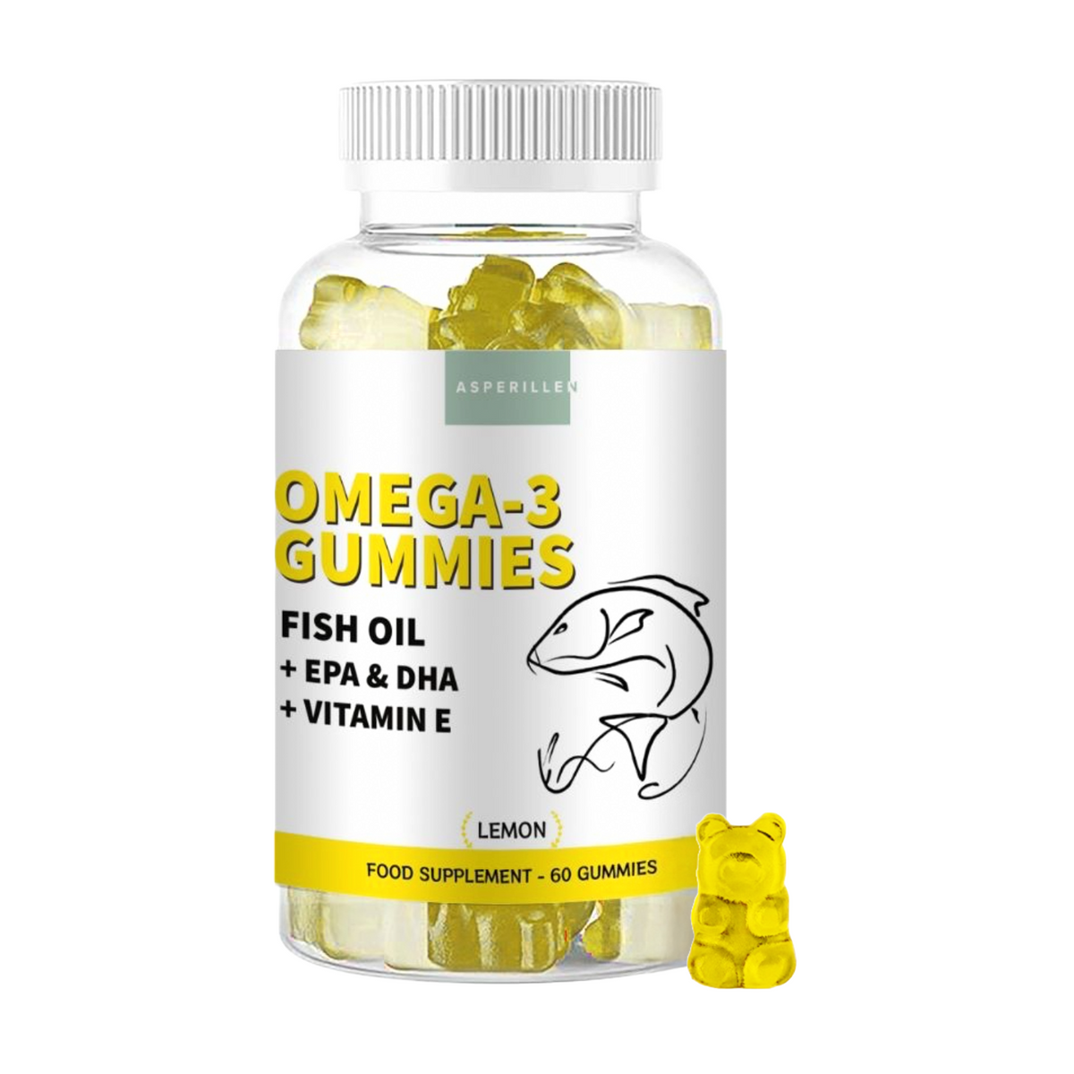 Gominolas de omega 3 con vitamina E (60 unidades)