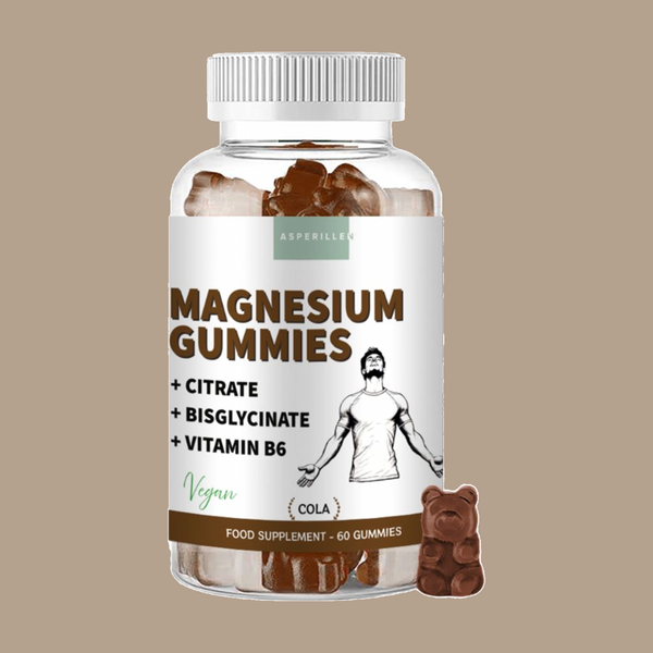 Gominolas de magnesio citrato y bisglicinato con vitamina B6 (60 unidades)